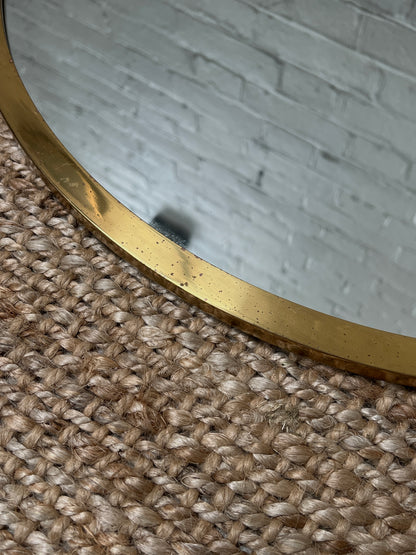 BRASS OVAL MIRROR