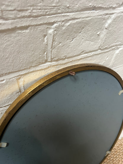 BRASS OVAL MIRROR