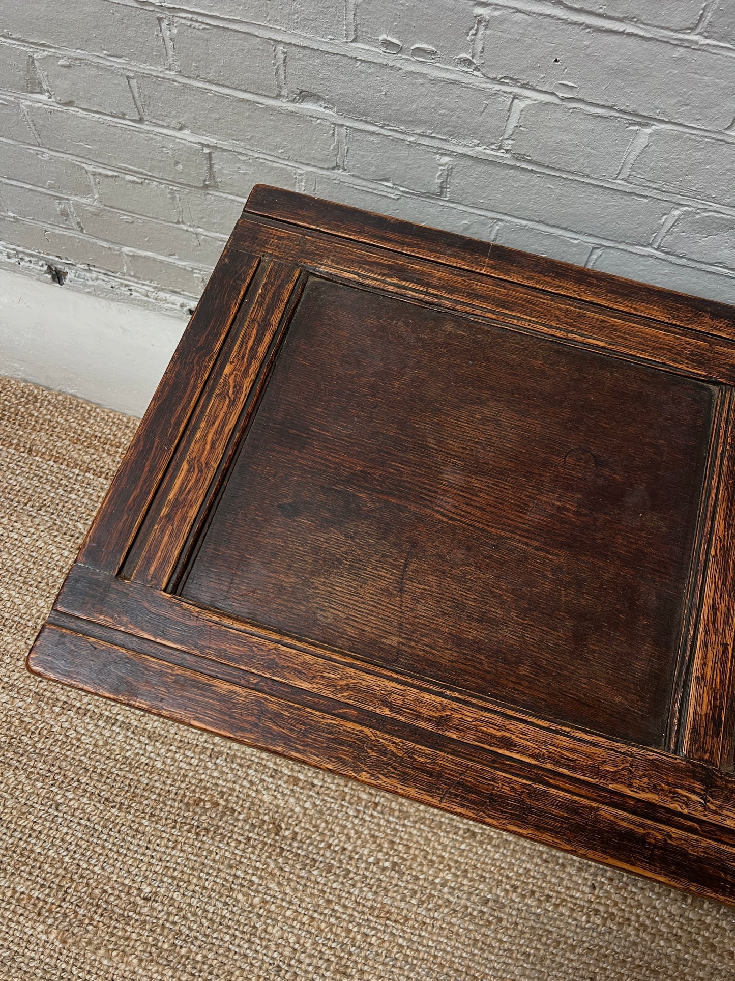 ANTIQUE CARVED COFFER