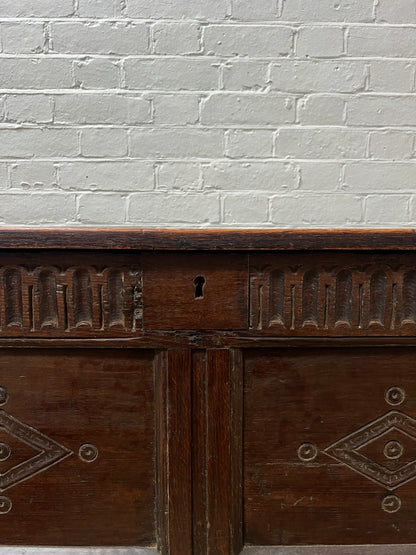 ANTIQUE CARVED COFFER