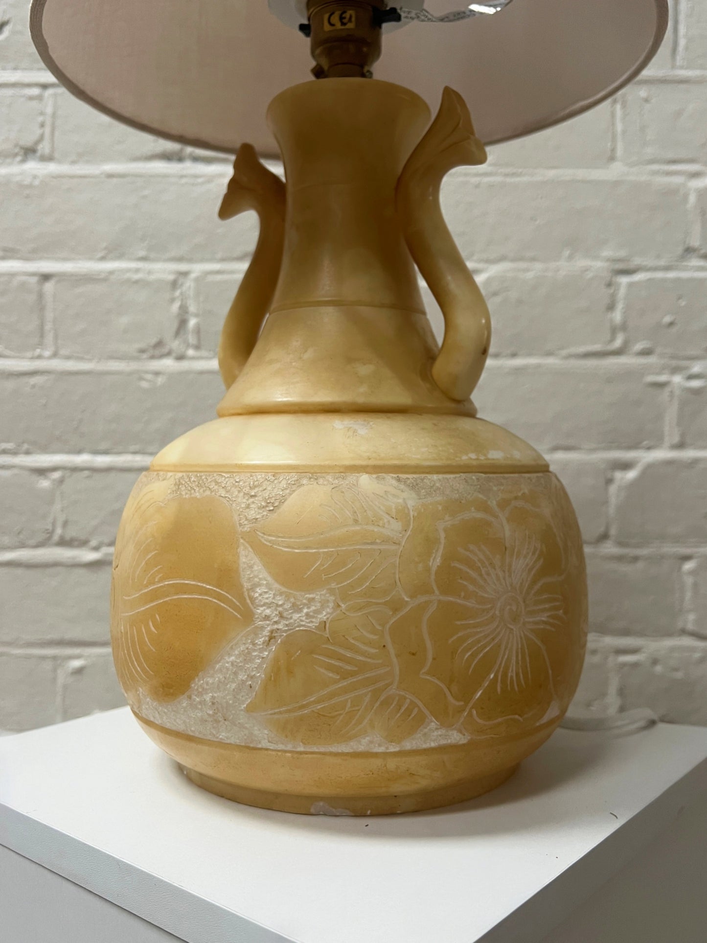 ARTS & CRAFTS SOAPSTONE TABLE LAMP