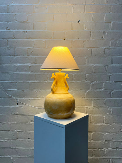 ARTS & CRAFTS SOAPSTONE TABLE LAMP