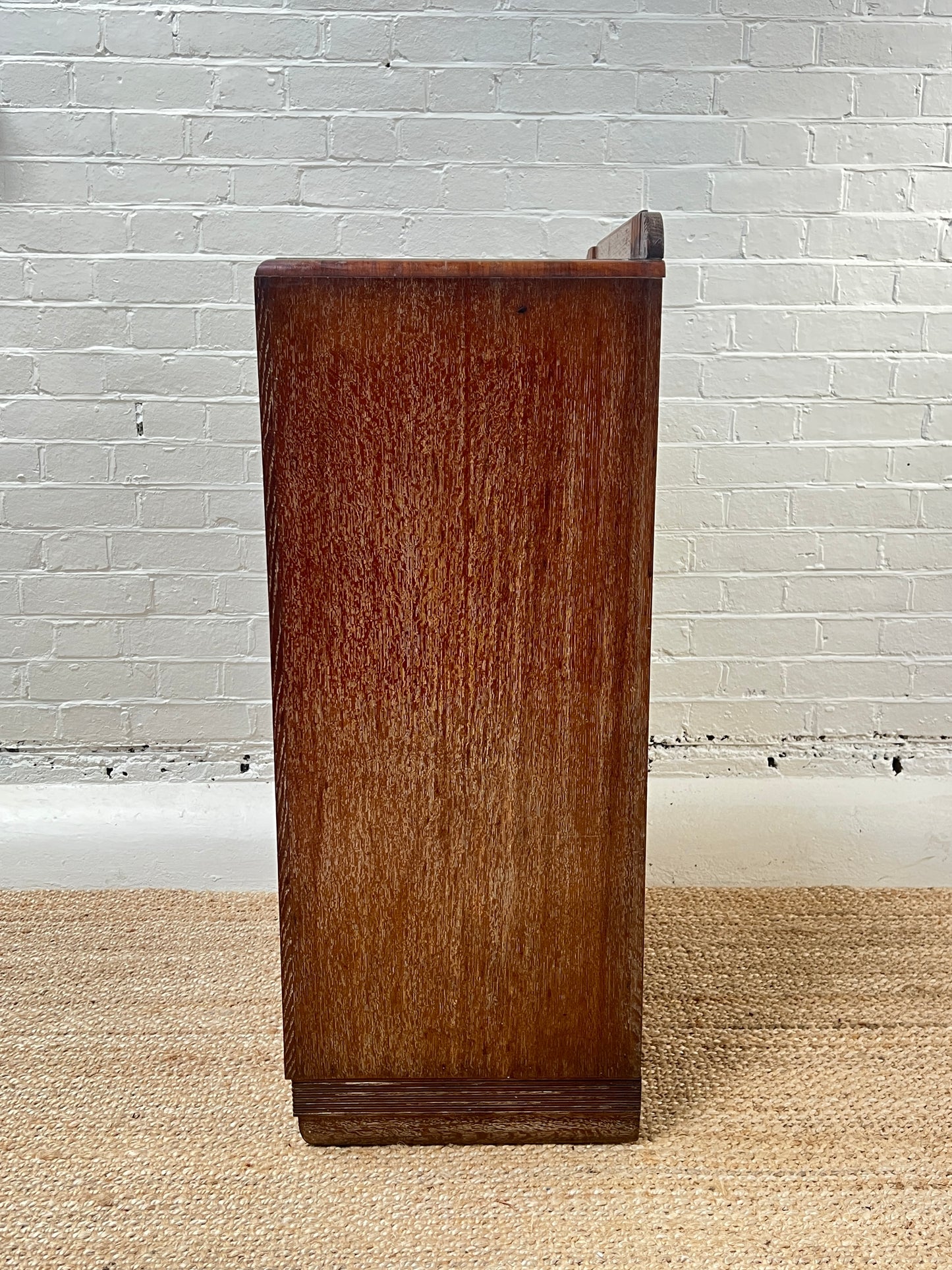 ART DECO LIMED OAK CABINET