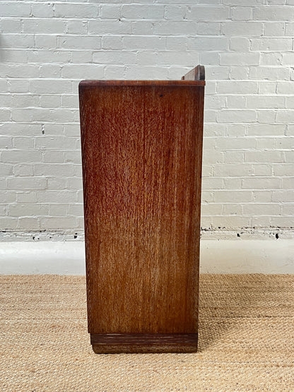 ART DECO LIMED OAK CABINET