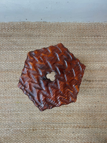CARVED 'WIGGLE' STOOL
