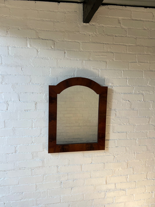 ARCHED WOODEN MIRROR
