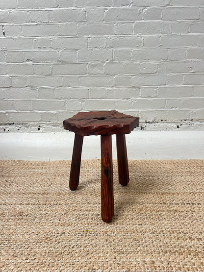 CARVED 'LEAF' STOOL