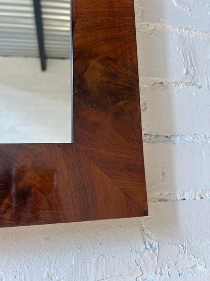 ARCHED WOODEN MIRROR