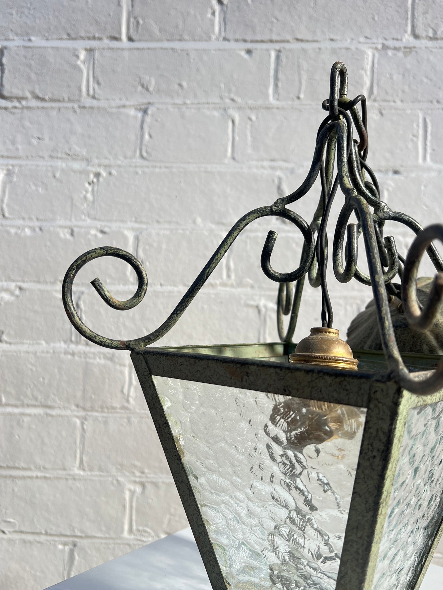 ART DECO GLASS CEILING LANTERN