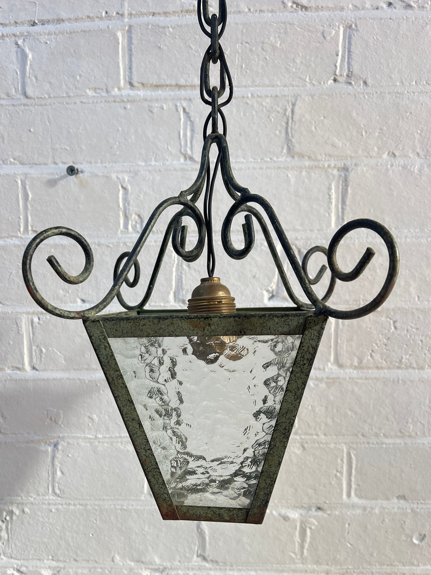 ART DECO GLASS CEILING LANTERN
