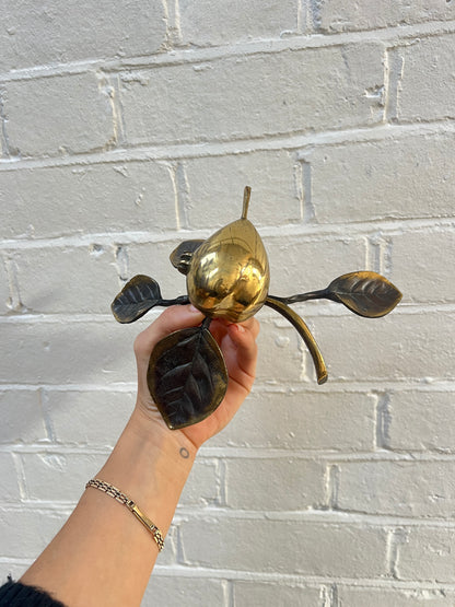 ART NOUVEAU SMALL BRASS PEAR