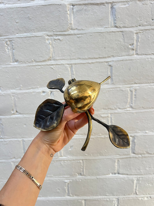 ART NOUVEAU SMALL BRASS PEAR