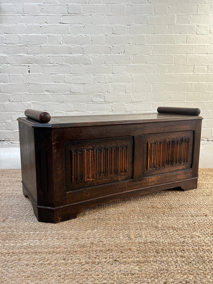 30S CARVED COFFER