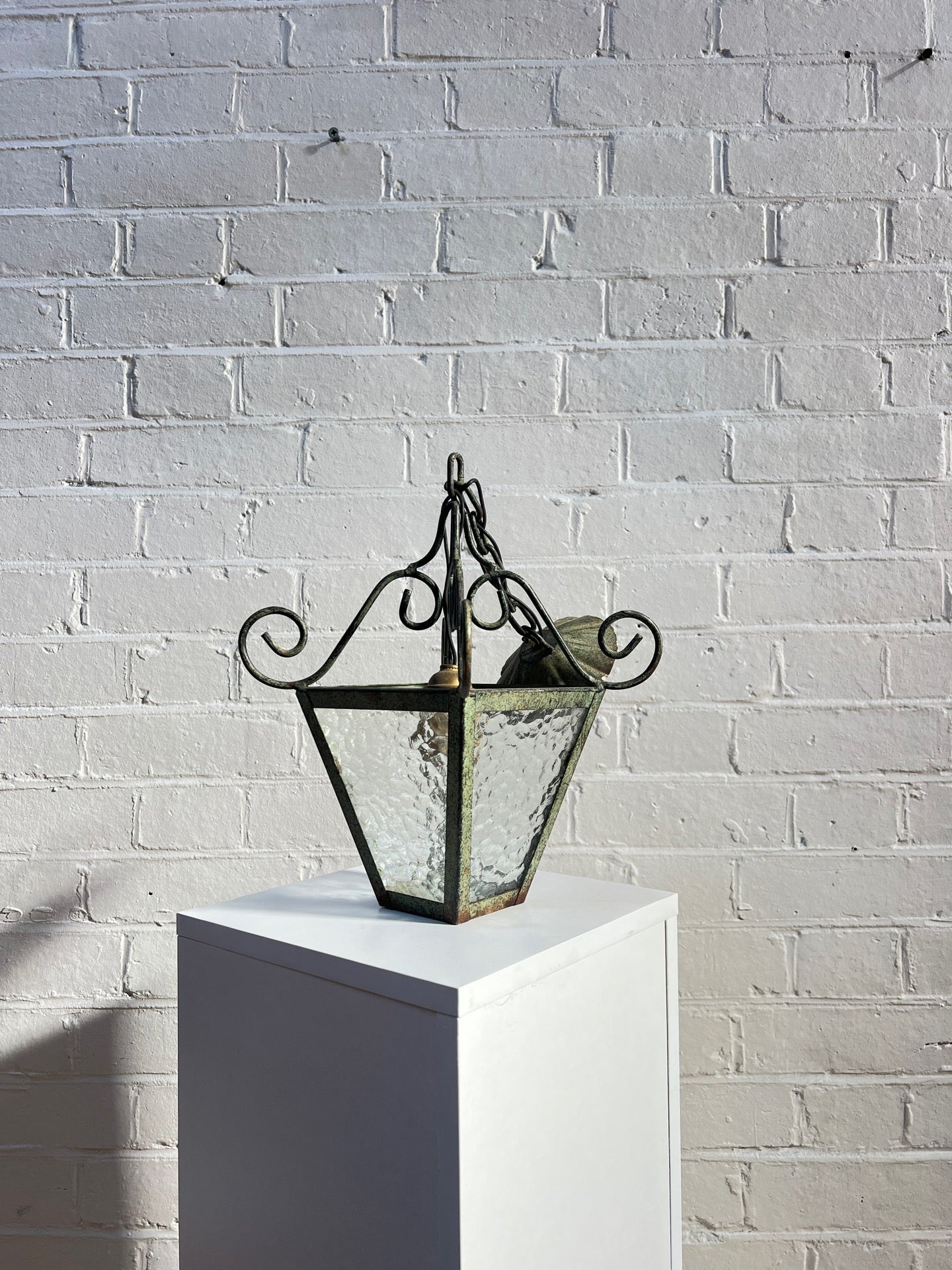 ART DECO GLASS CEILING LANTERN