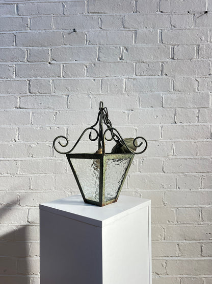 ART DECO GLASS CEILING LANTERN