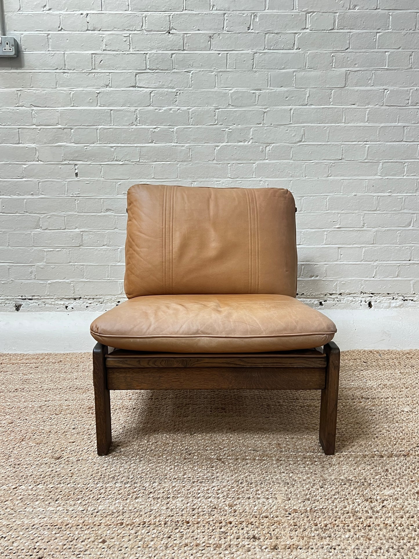 70S BRUTALIST LOUNGE CHAIR - HEAVY PATINA
