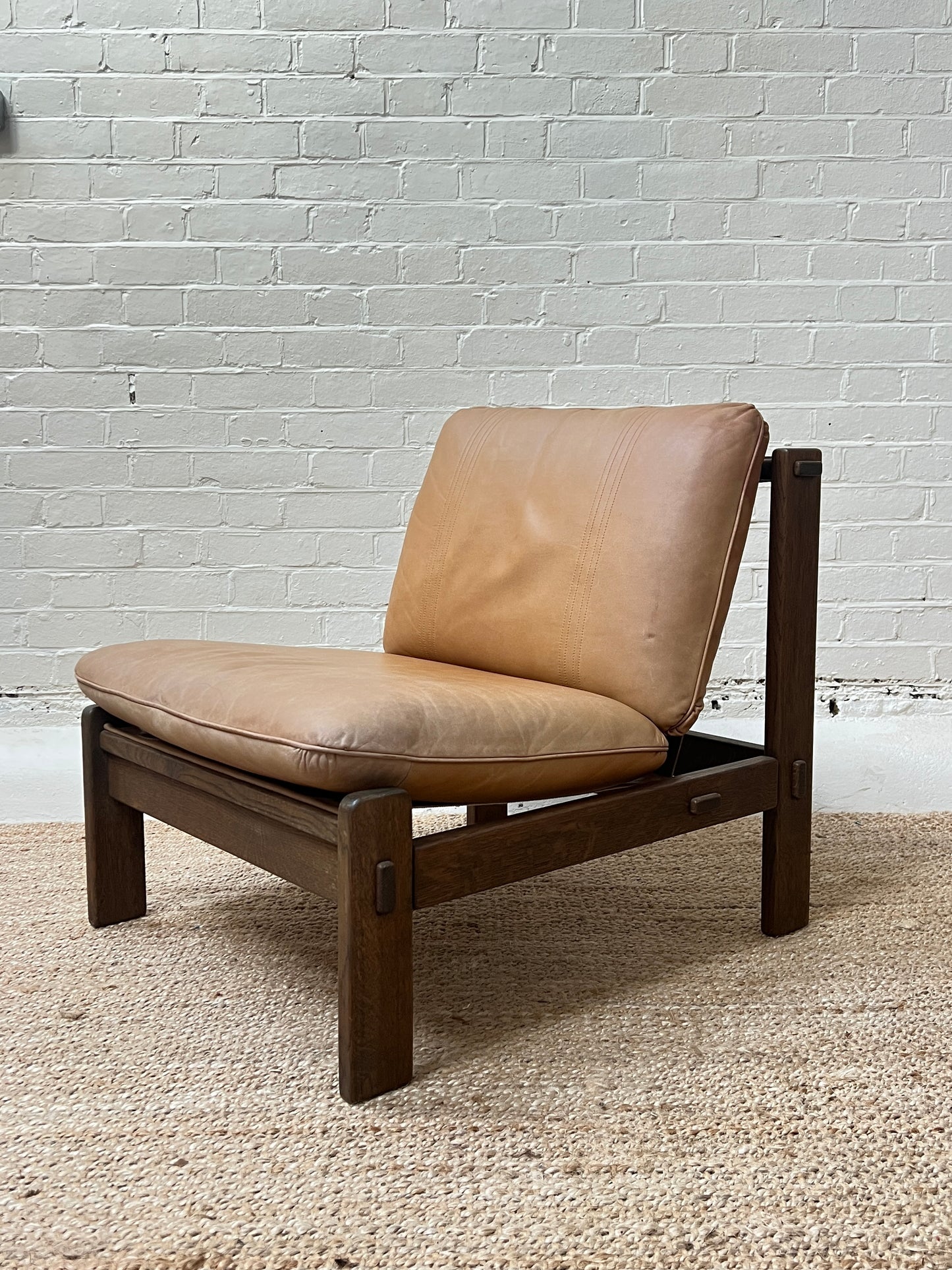 70S BRUTALIST LOUNGE CHAIR - HEAVY PATINA