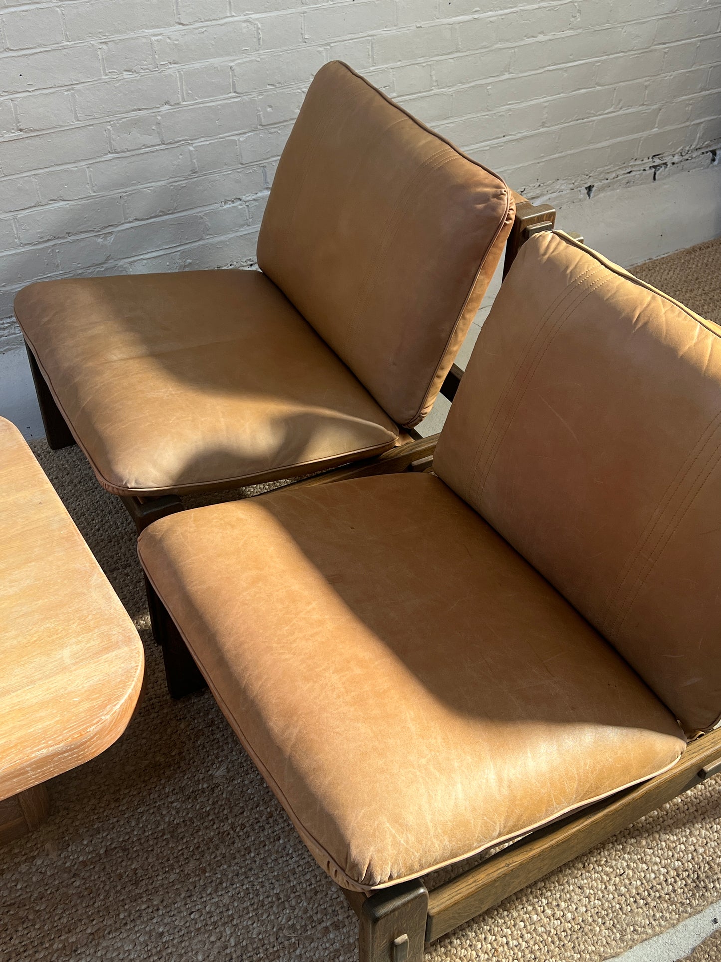 70S BRUTALIST LOUNGE CHAIRS