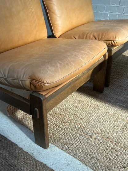70S BRUTALIST LOUNGE CHAIRS