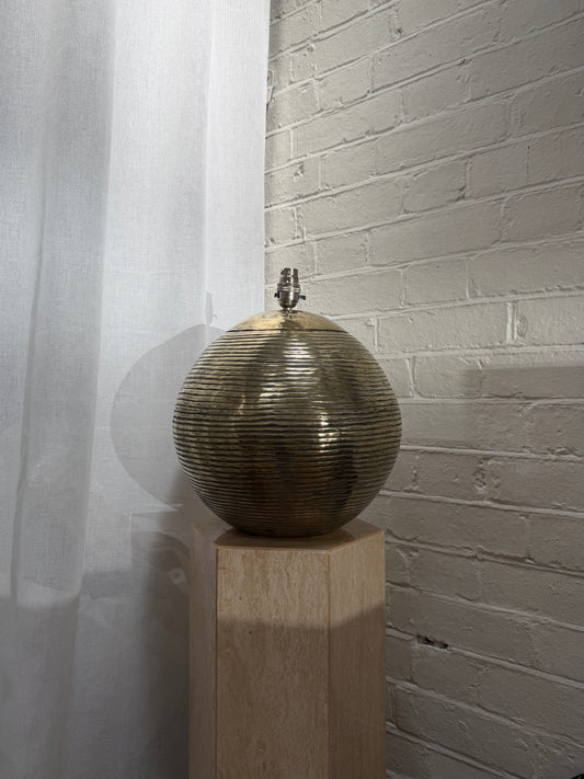 STRIPE LARGE BRASS LAMP