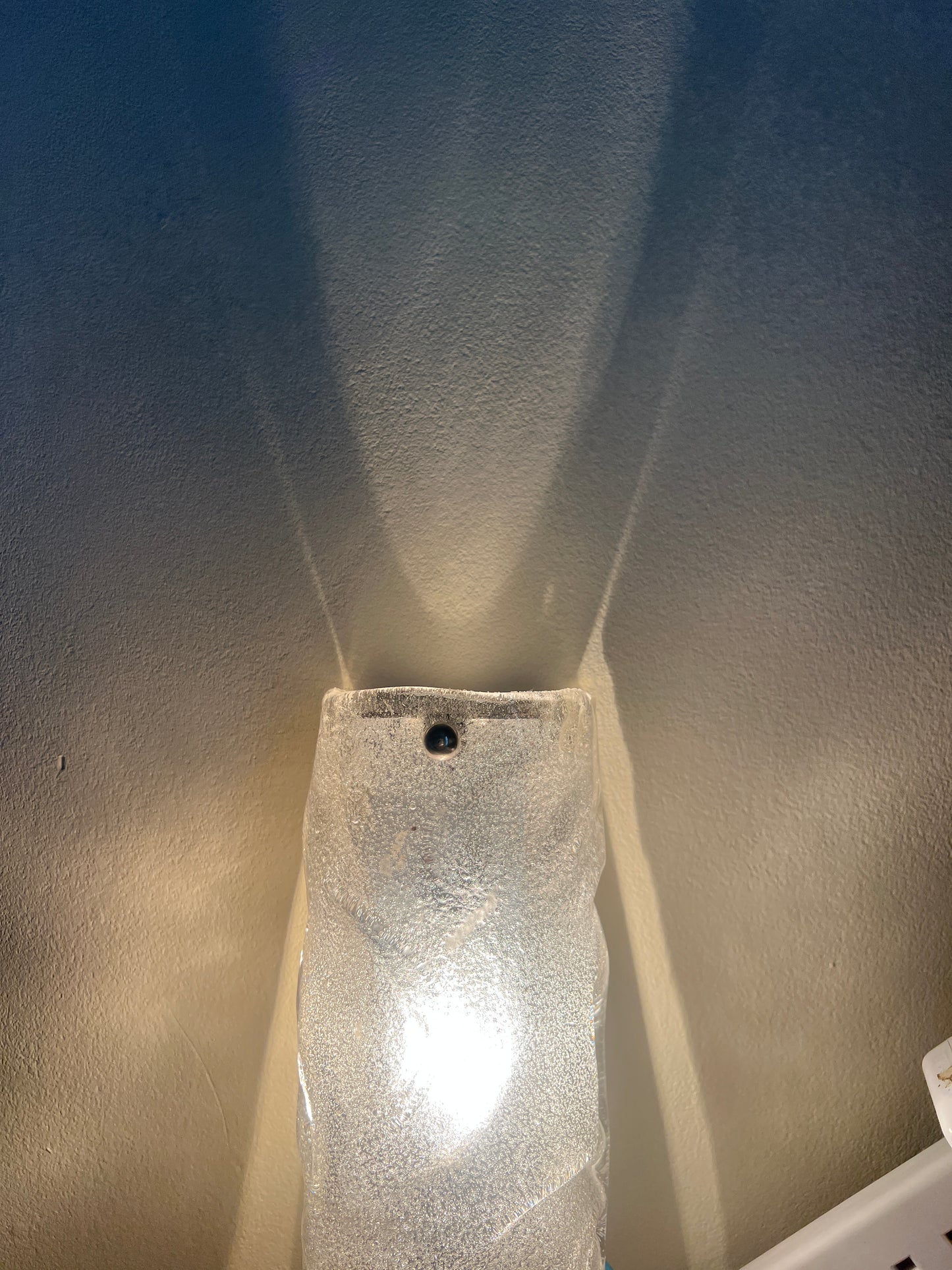 70S GLASS GERMAN WALL LIGHT