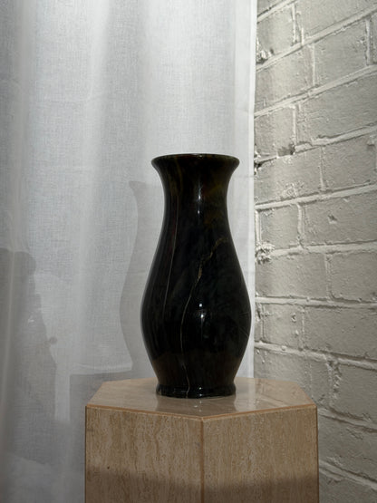 GREEN STONE VASE