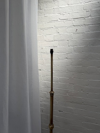 ENGLISH BALL STEM BRASS FLOOR LAMP
