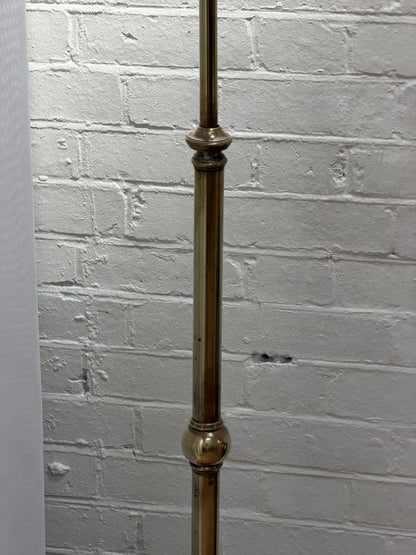 ENGLISH BALL STEM BRASS FLOOR LAMP