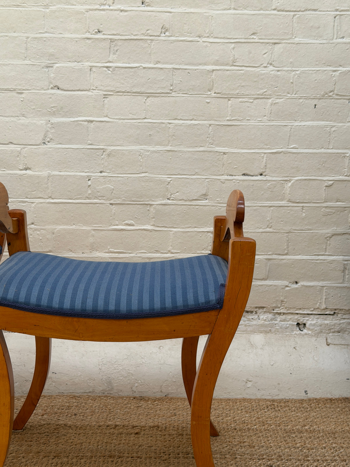 ON HOLD - SWEDISH BLUE BIEDERMEIER STOOLS
