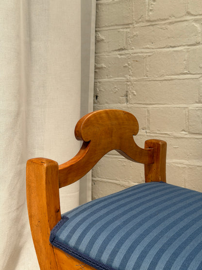 ON HOLD - SWEDISH BLUE BIEDERMEIER STOOLS