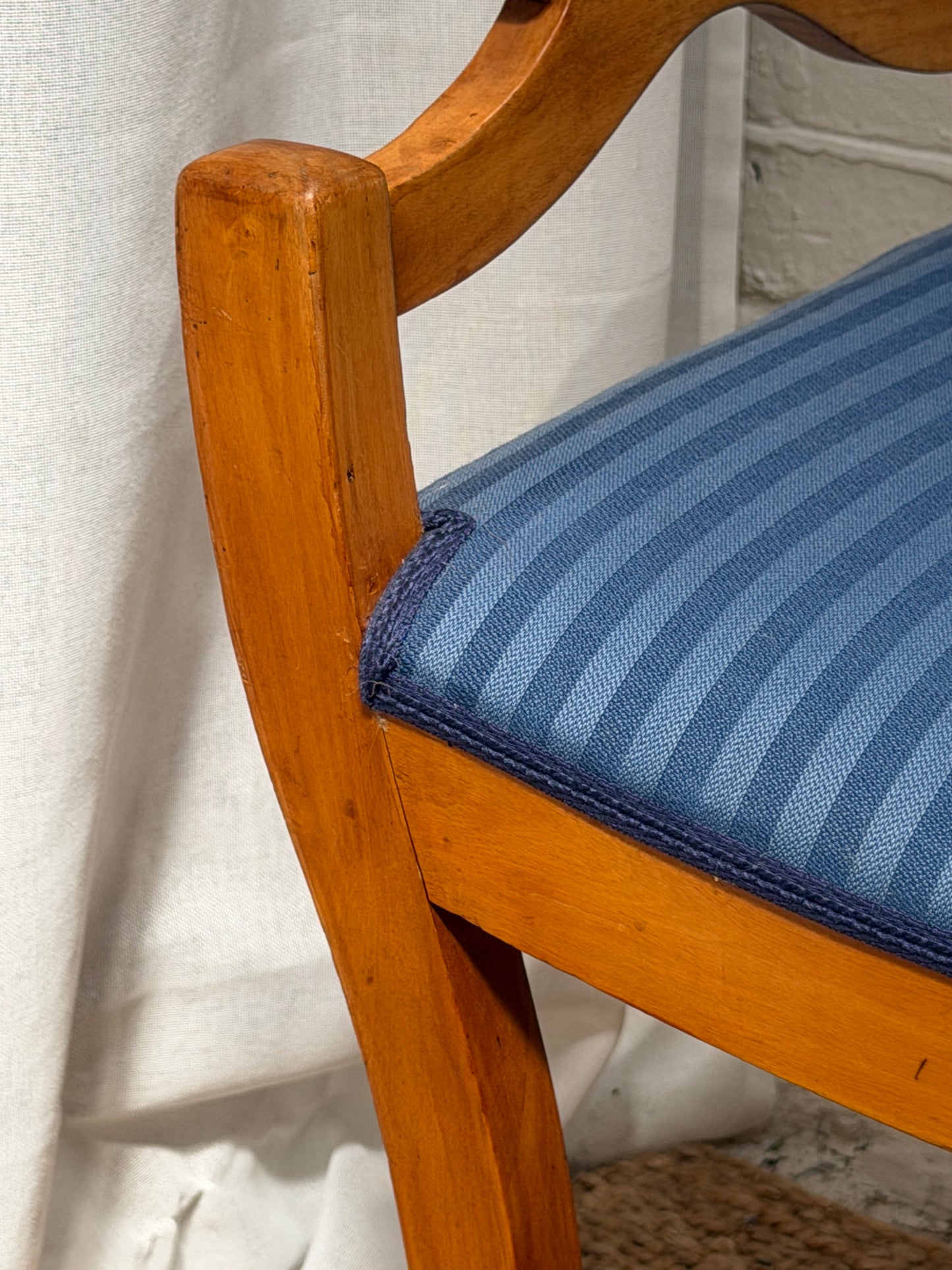 ON HOLD - SWEDISH BLUE BIEDERMEIER STOOLS