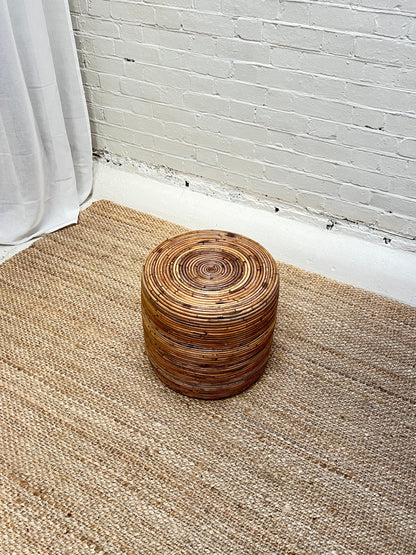 RATTAN CANE STOOL