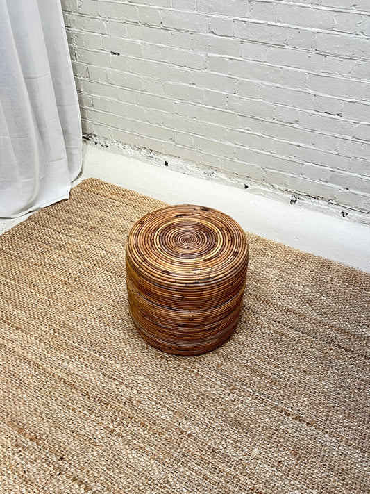 RATTAN CANE STOOL