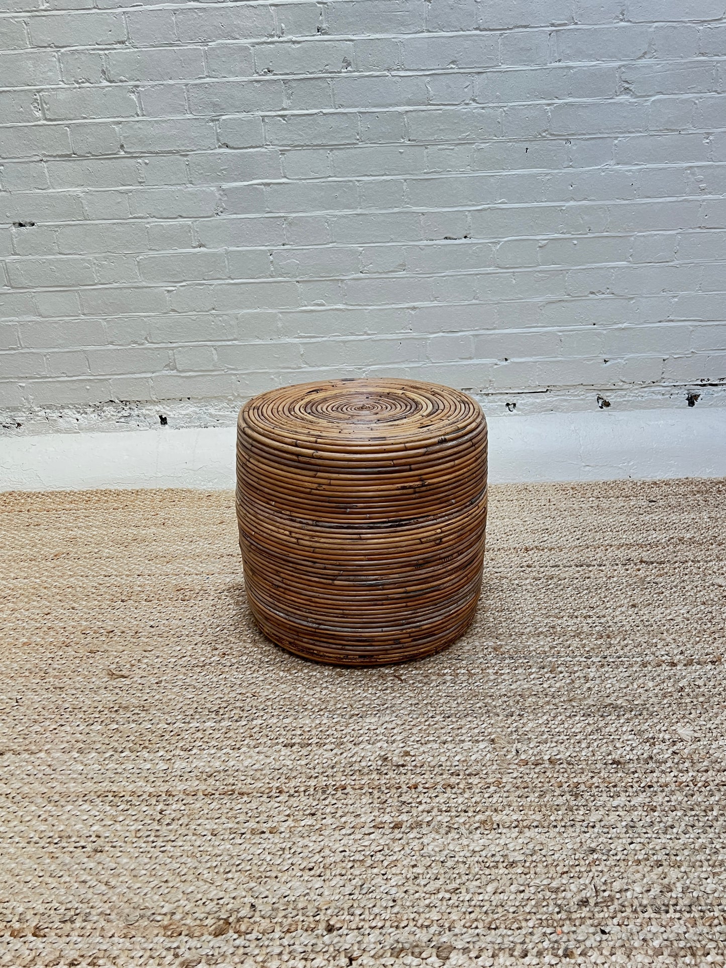 RATTAN CANE STOOL