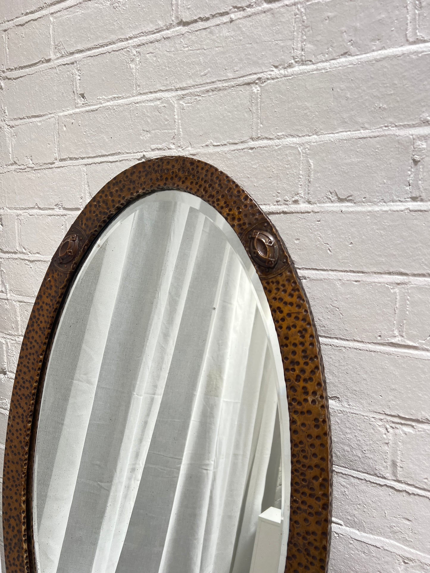 HAMMERED ARTS AND CRAFTS MIRROR