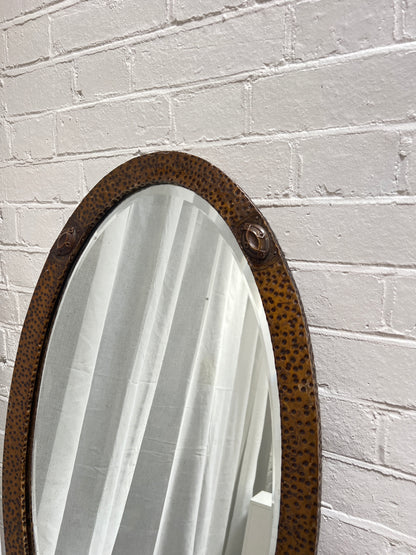 HAMMERED ARTS AND CRAFTS MIRROR