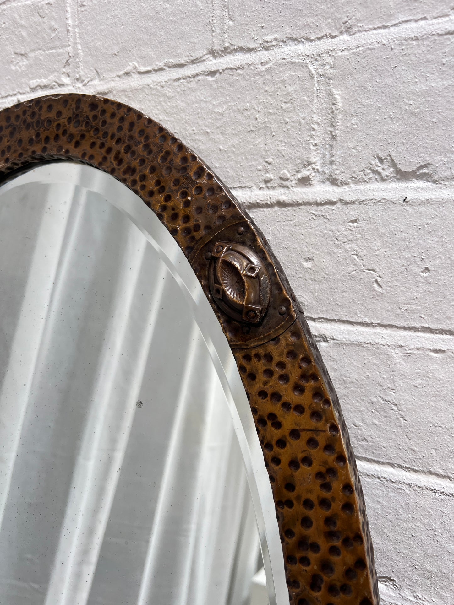 HAMMERED ARTS AND CRAFTS MIRROR