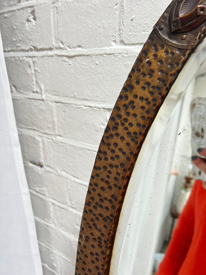 HAMMERED ARTS AND CRAFTS MIRROR