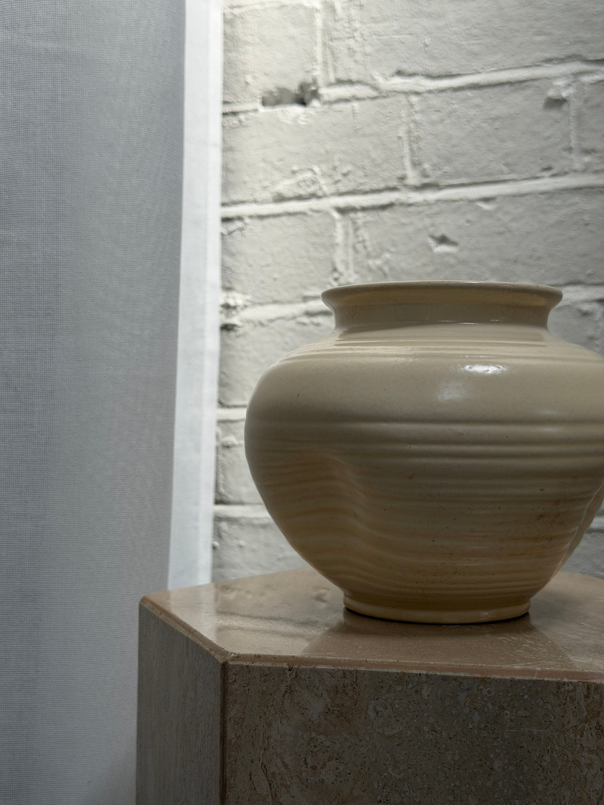 ART DECO CREAM VASE