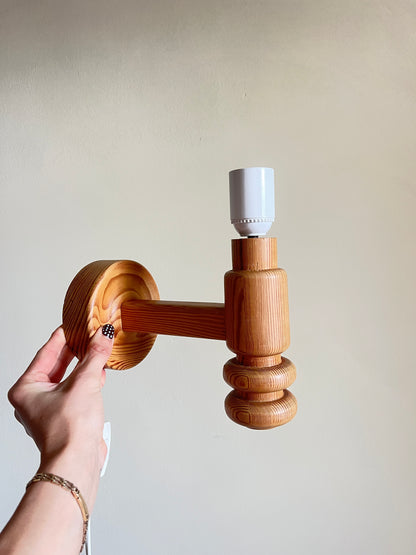 PAIR OF PINE SWEDISH WALL LIGHTS