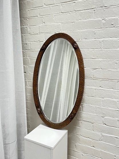 HAMMERED ARTS AND CRAFTS MIRROR