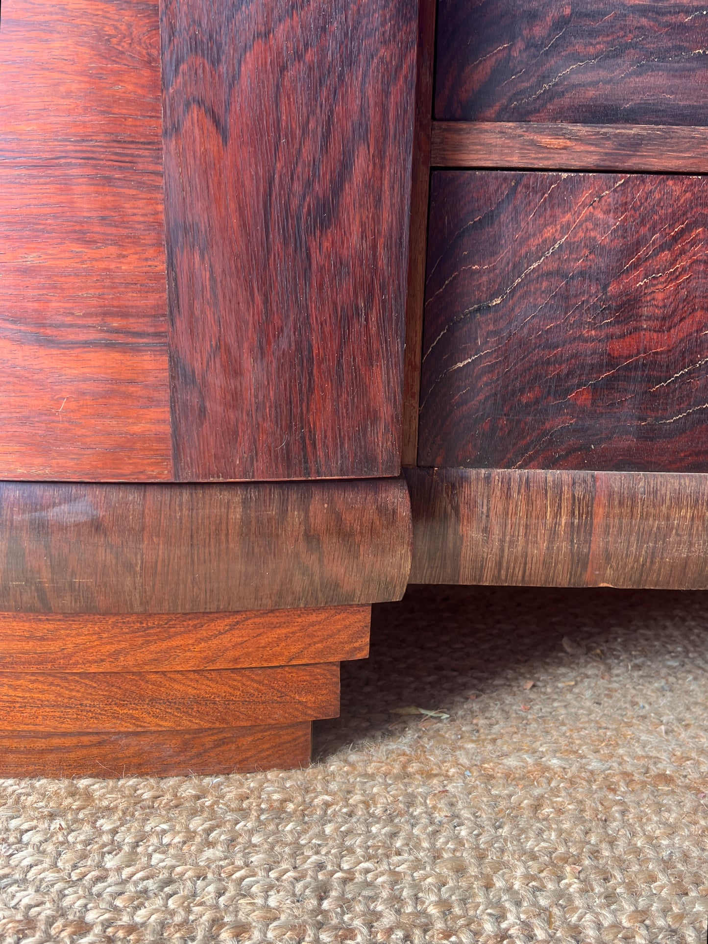 MARBLE TOP ART DECO SIDEBOARD