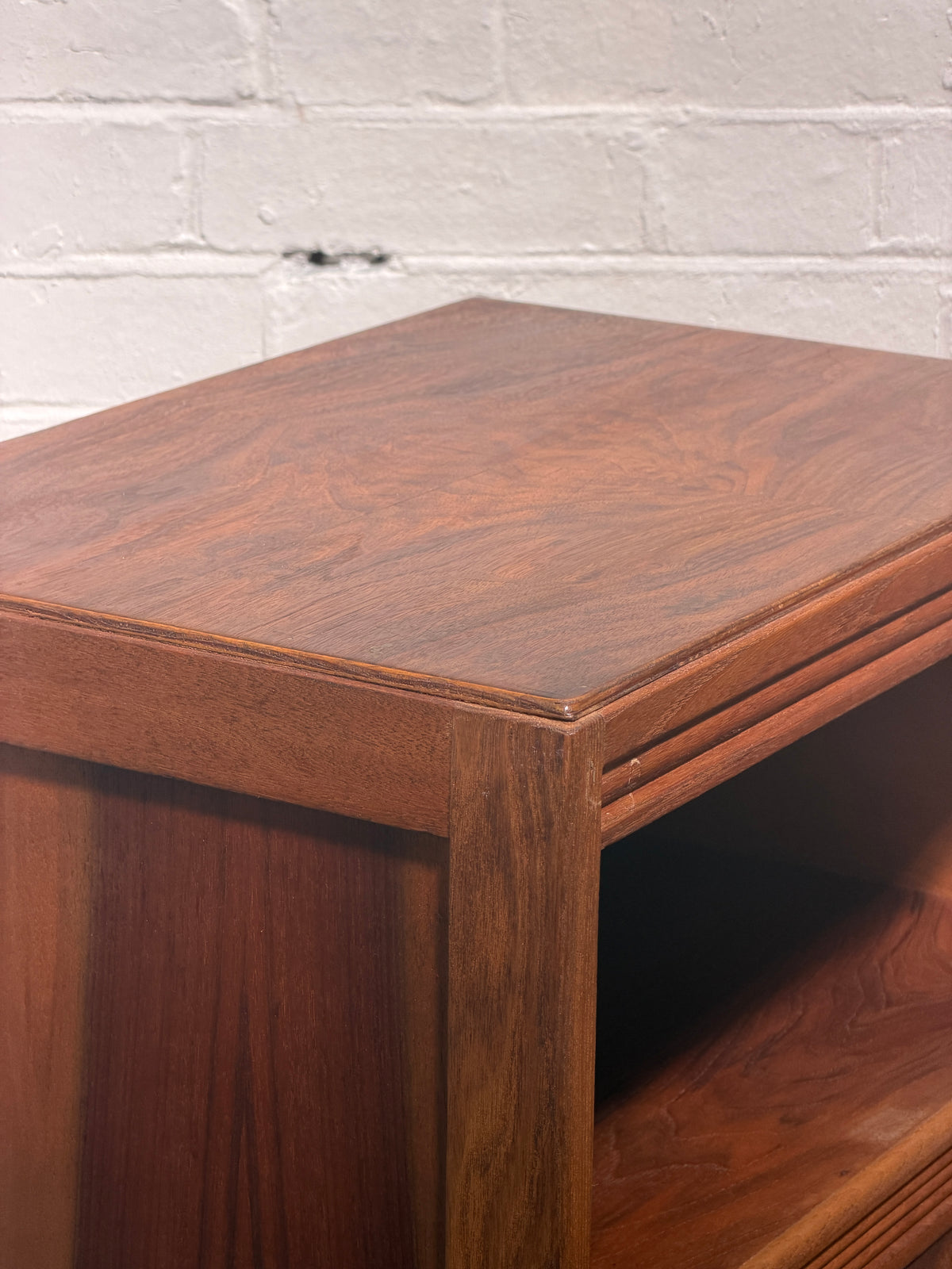 ON HOLD - PAIR OF ART DECO WALNUT VENEER BEDSIDES