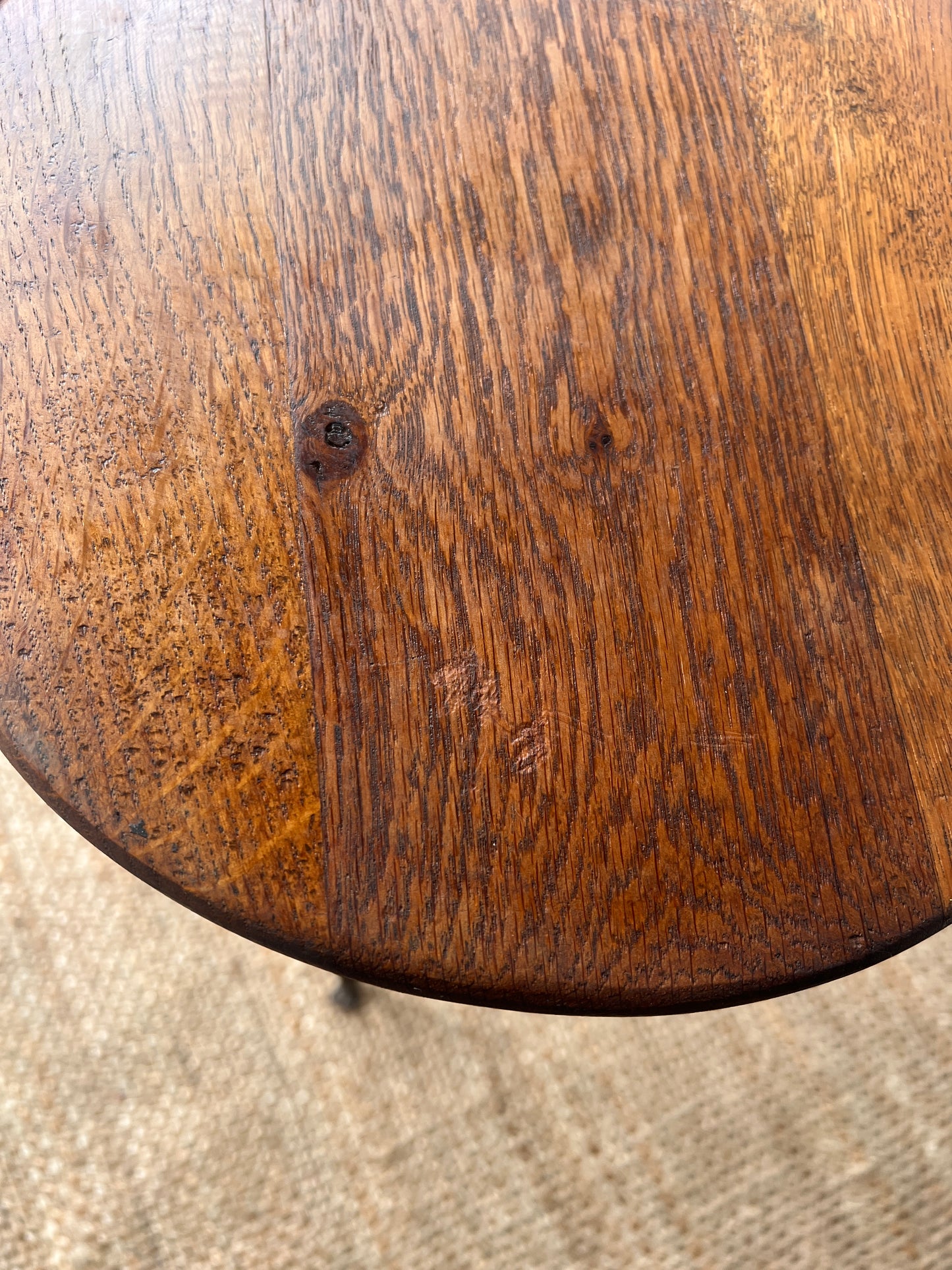 PAIR OF BRUTALIST WROUGHT IRON BAR STOOLS