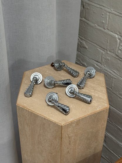 ART DECO SILVER TASSEL HANDLES