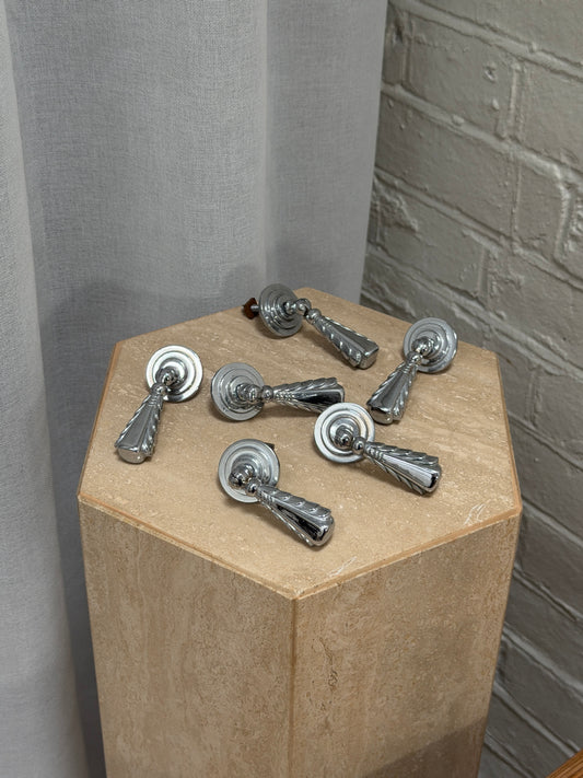 ART DECO SILVER TASSEL HANDLES