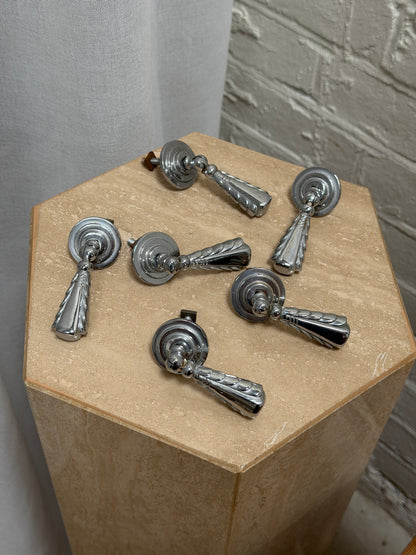 ART DECO SILVER TASSEL HANDLES