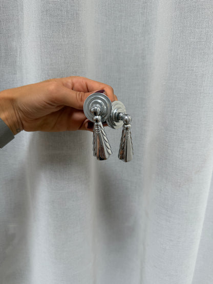 ART DECO SILVER TASSEL HANDLES