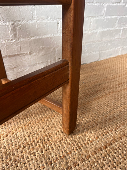 SET OF FOUR RUSH MID CENTURY DINING CHAIRS