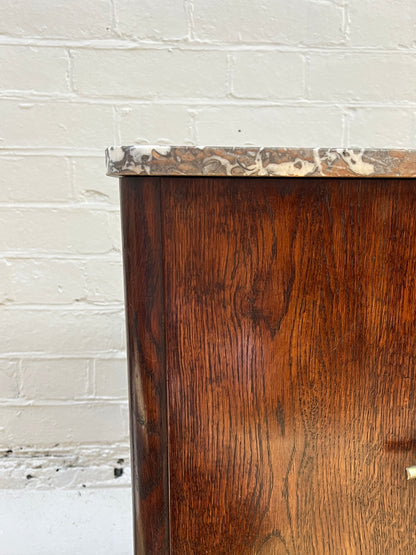 ART DECO RED MARBLE BEDSIDES